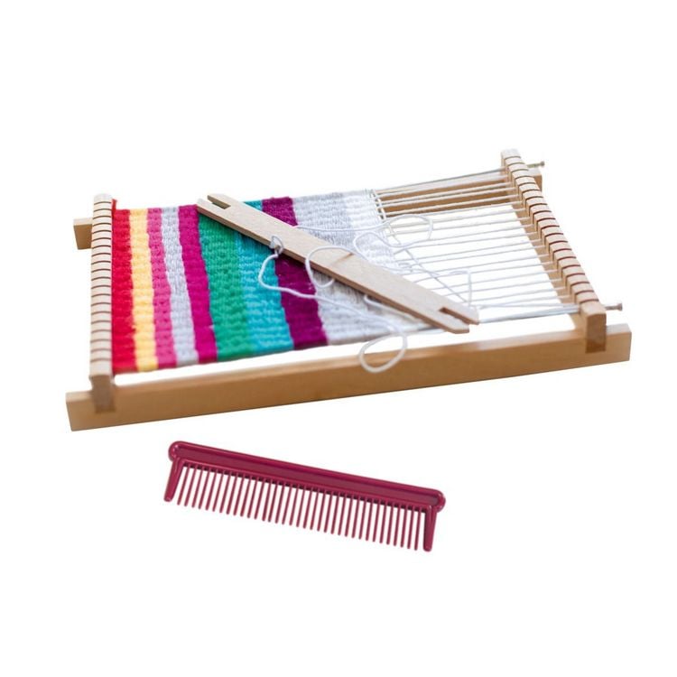 Produktbild: PEBARO WEB0117 - Kinder-Webrahmen mit Zubeh&ouml;r, Webbreite 17 cm, Holz