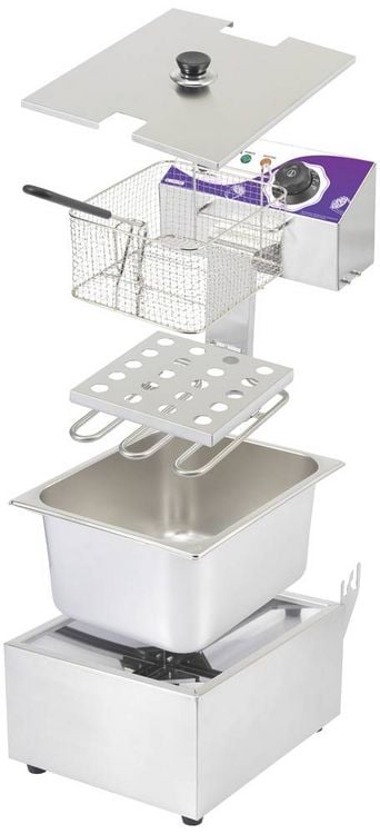 Produktbild: 6l Fritteuse 6l Kontrollleuchte Edelstahl