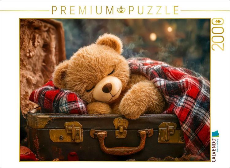 Produktbild: CALVENDO Puzzle Dieser Koffer ist ein toller Schlafplatz | 2000 Teile Lege-Gr&ouml;&szlig;e 90x67cm Foto-Puzzle f&uuml;r gl&uuml;ckliche Stunden