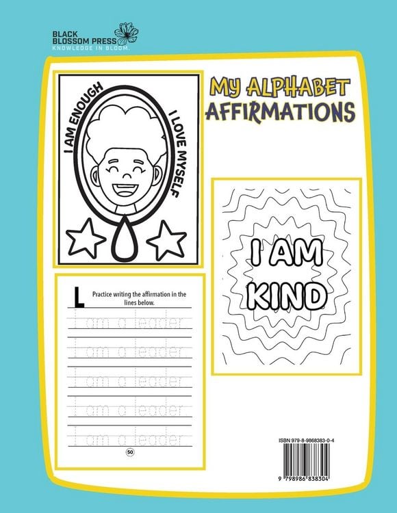 Produktbild: My Alphabet Affirmations Coloring and Handwriting Workbook for Black Boys