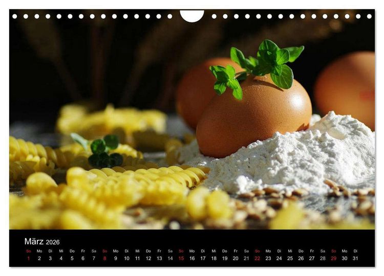 Produktbild: Pasta Kreationen (Wandkalender 2026 DIN A4 quer), CALVENDO Monatskalender