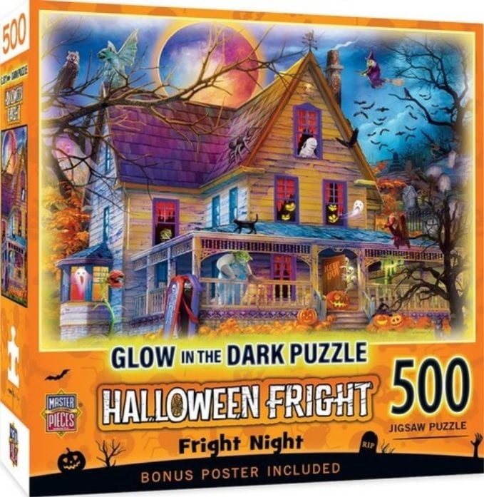 Produktbild: Halloween - Fright Night 500pc Glow in the Dark Puzzle