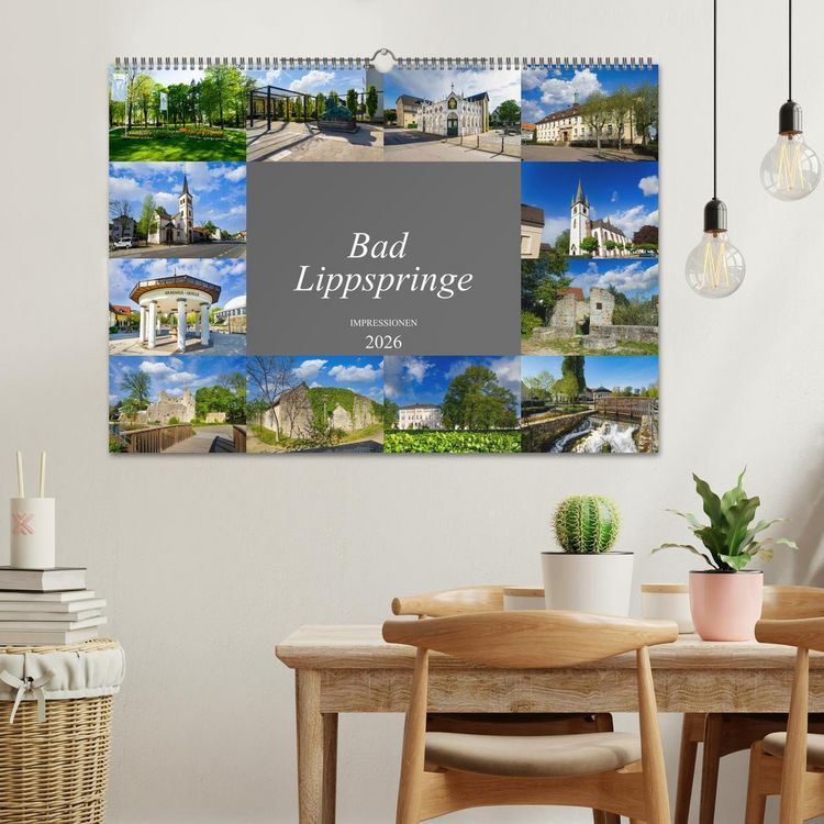 Produktbild: Bad Lippspringe Impressionen (Wandkalender 2026 DIN A2 quer), CALVENDO Monatskalender