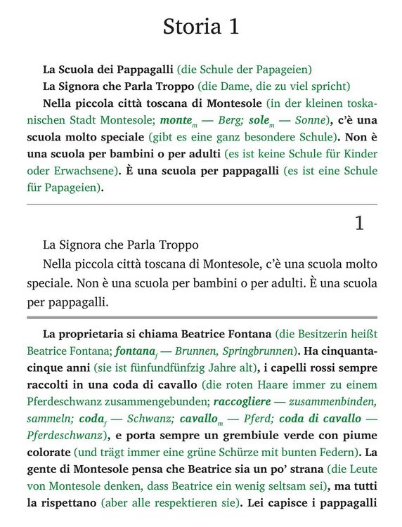 Produktbild: La scuola dei pappagalli - Italienisch lernen mit lustigen Kurzgeschichten A1-A2 (+ Audio-Online)