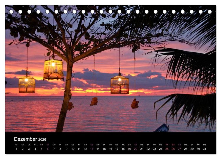 Produktbild: Erlebe Thailand (Tischkalender 2026 DIN A5 quer), CALVENDO Monatskalender