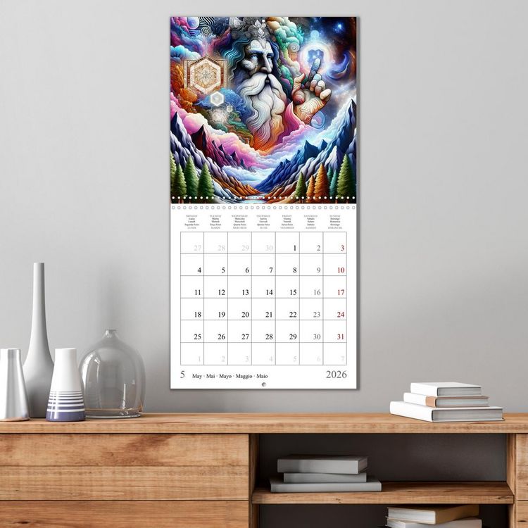 Produktbild: Sp&eacute;cialistes spirituels (Calendrier mural carr&eacute; 2026 30x30 cm) Calendrier double avec une page pour vos prises de notes