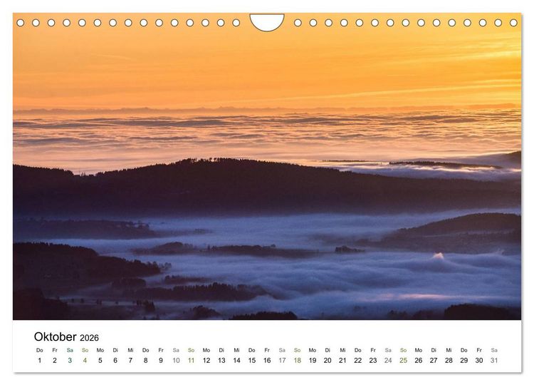 Produktbild: Traumlandschaften im Bayrischen Wald (Wandkalender 2026 DIN A4 quer), CALVENDO Monatskalender