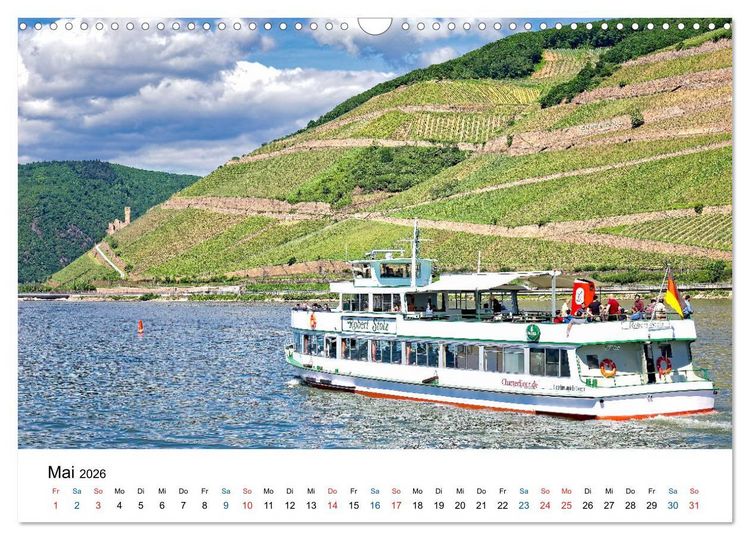 Produktbild: Rheingau - Rhein Riesling Kultur (Wandkalender 2026 DIN A3 quer), CALVENDO Monatskalender
