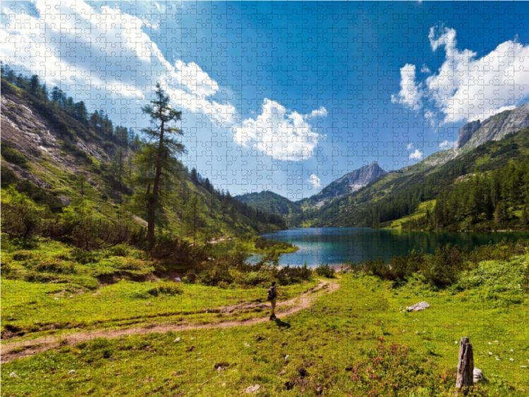 Produktbild: CALVENDO Puzzle Steirersee mit 1447m auf der Tauplitzalm 1000 Teile Lege-Gr&ouml;&szlig;e 64 x 48 cm Foto-Puzzle Bild von Markus Schieder