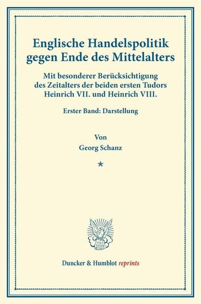 Produktbild: Englische Handelspolitik gegen Ende des Mittelalters.