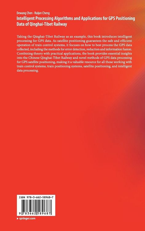 Produktbild: Intelligent Processing Algorithms and Applications for GPS Positioning Data of Qinghai-Tibet Railway