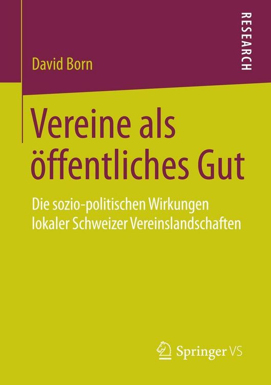 Produktbild: Vereine als &ouml;ffentliches Gut