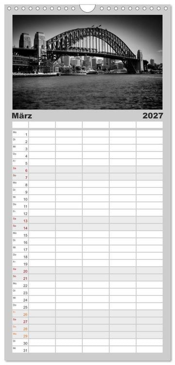 Produktbild: Familienplaner 2027 - AUSTRALIEN Impressionen von Sydney bis Adelaide mit 5 Spalten (Wandkalender, 21 x 45 cm) CALVENDO