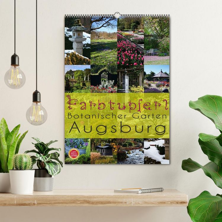 Produktbild: Farbtupferl - Botanischer Garten Augsburg (Wandkalender 2026 DIN A2 hoch), CALVENDO Monatskalender