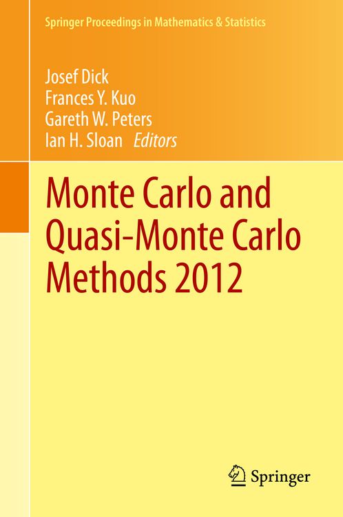 Produktbild: Monte Carlo and Quasi-Monte Carlo Methods 2012