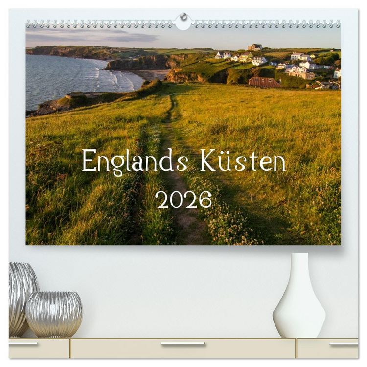 Produktbild: Englands K&uuml;sten 2026 (hochwertiger Premium Wandkalender 2026 DIN A2 quer), Kunstdruck in Hochglanz