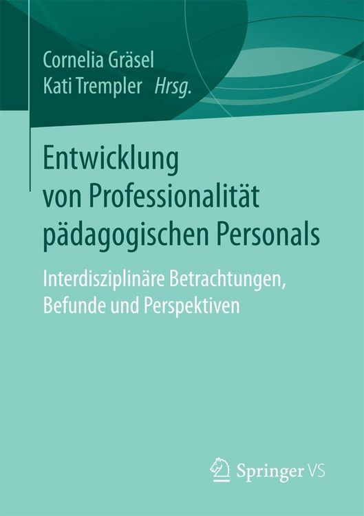 Produktbild: Entwicklung von Professionalit&auml;t p&auml;dagogischen Personals