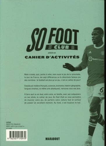 Produktbild: So foot club pr&eacute;sente son cahier d'activit&eacute;s