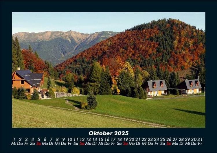 Produktbild: Landschaftskalender 2025 Fotokalender DIN A5