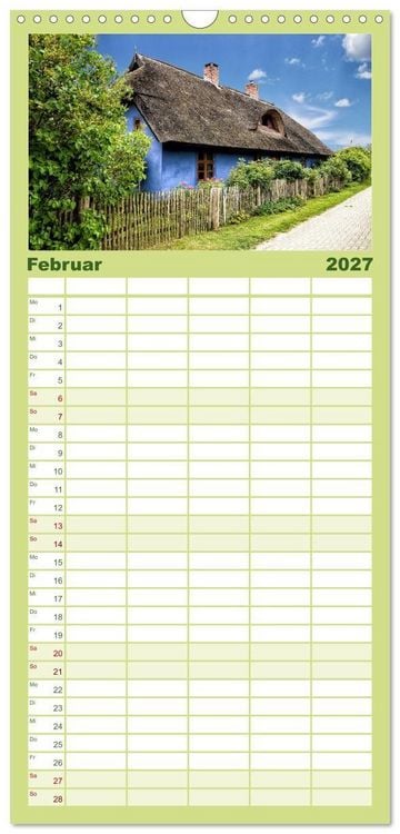Produktbild: Familienplaner 2027 - Das idyllische Usedom mit 5 Spalten (Wandkalender, 21 x 45 cm) CALVENDO