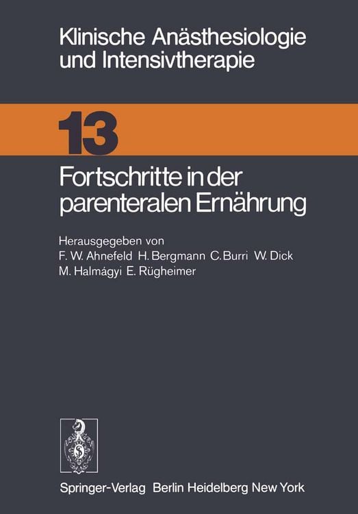 Produktbild: Fortschritte in der parenteralen Ern&auml;hrung