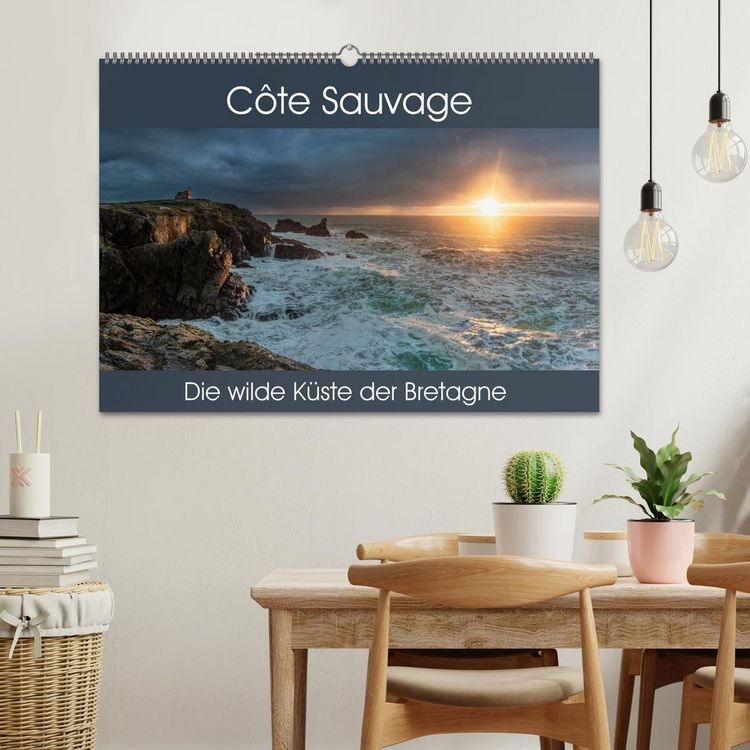 Produktbild: C&ocirc;te Sauvage - Die wilde K&uuml;ste der Bretagne (Wandkalender 2026 DIN A2 quer), CALVENDO Monatskalender
