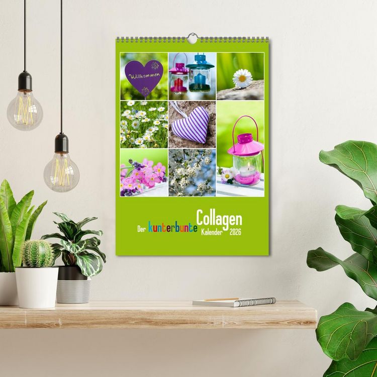 Produktbild: Der kunterbunte Collagen Kalender (Wandkalender 2026 DIN A3 hoch), CALVENDO Monatskalender