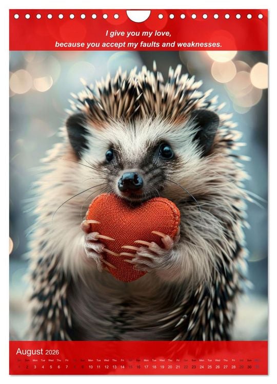 Produktbild: I'll give you my love (Wall Calendar 2026 DIN A4 portrait), CALVENDO 12 Month Wall Calendar