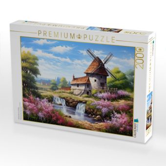 Produktbild: CALVENDO Puzzle Windm&uuml;hle im Fr&uuml;hling | 2000 Teile Lege-Gr&ouml;&szlig;e 90x67cm Foto-Puzzle f&uuml;r gl&uuml;ckliche Stunden