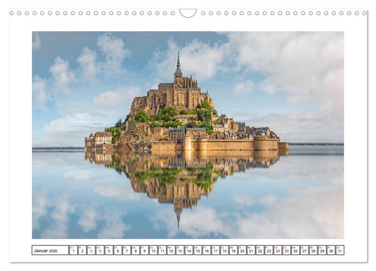 Produktbild: Ein traumhaftes Reiseziel - Normandie und Bretagne (Wandkalender 2026 DIN A3 quer), CALVENDO Monatskalender