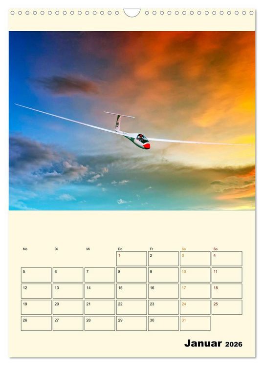 Produktbild: Segelfliegen - dem Himmel ganz nah (Wandkalender 2026 DIN A3 hoch), CALVENDO Monatskalender