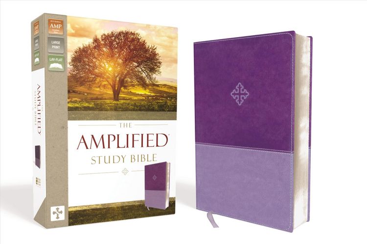 Produktbild: The Amplified Study Bible, Leathersoft, Purple