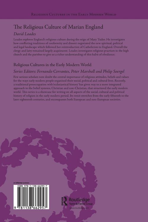 Produktbild: The Religious Culture of Marian England