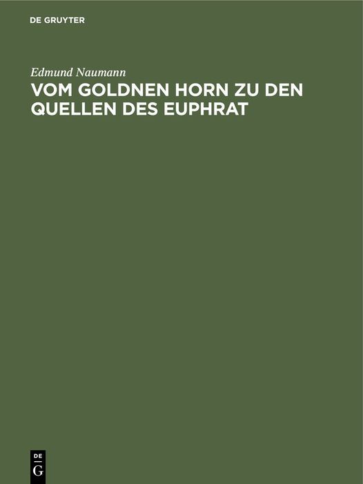 Produktbild: Vom Goldnen Horn zu den Quellen des Euphrat