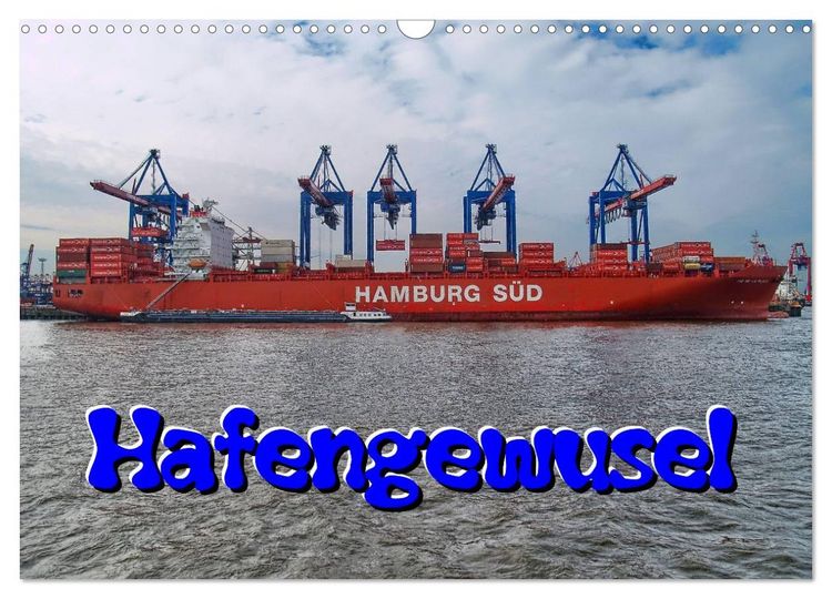 Produktbild: Hafengewusel (Wandkalender 2026 DIN A3 quer), CALVENDO Monatskalender