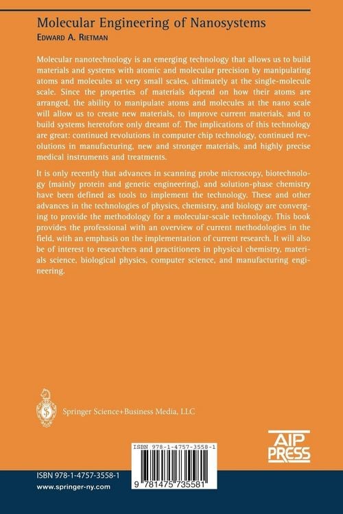 Produktbild: Molecular Engineering of Nanosystems