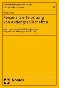 Produktbild: Personalisierte Leitung von Aktiengesellschaften