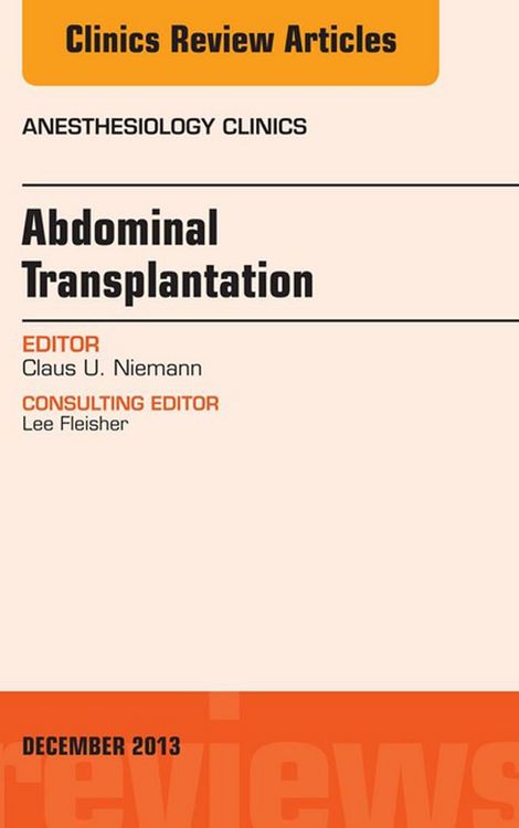 Produktbild: Transplantation, An Issue of Anesthesiology Clinics