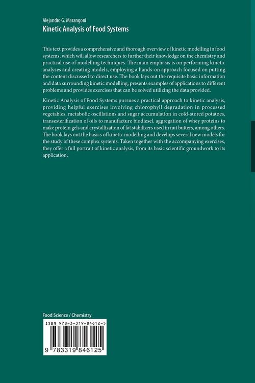 Produktbild: Kinetic Analysis of Food Systems