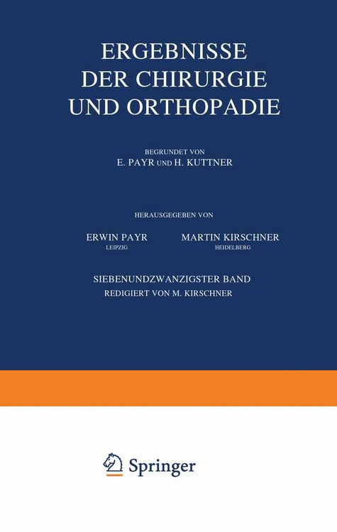 Produktbild: Ergebnisse der Chirurgie und Orthop&auml;die