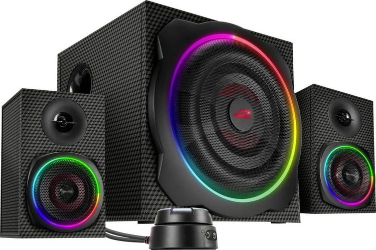 Produktbild: SPEEDLINK GRAVITY CARBON RGB 2.1 Subwoofer System, black