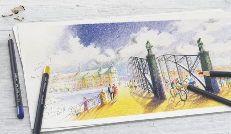 Produktbild: Faber-Castell Farbstifte Goldfaber, 24er Set Metalletui
