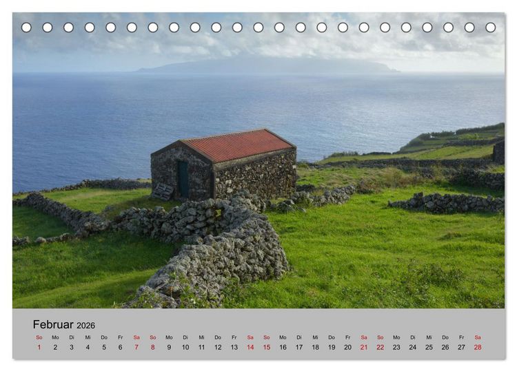 Produktbild: Azoren - Gr&uuml;ne Inseln im Atlantik 2026 (Tischkalender 2026 DIN A5 quer), CALVENDO Monatskalender