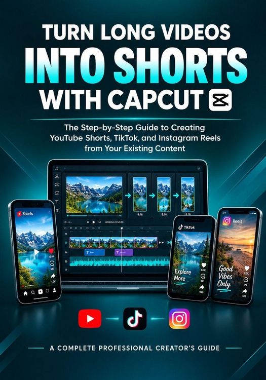Produktbild: TURN LONG VIDEOS INTO SHORTS WITH CAPCUT
