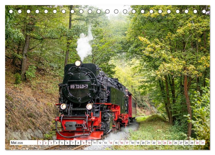 Produktbild: Selketalbahn im Harz (Tischkalender 2026 DIN A5 quer), CALVENDO Monatskalender