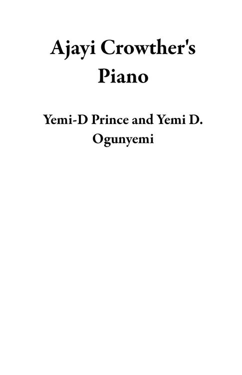 Produktbild: Ajayi Crowther's Piano