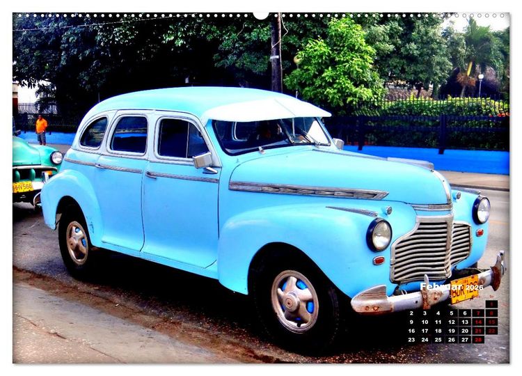 Produktbild: Chevy 1940-1941 - Mit 80 plus unterwegs in Kuba (hochwertiger Premium Wandkalender 2026 DIN A2 quer), Kunstdruck in Hochglanz