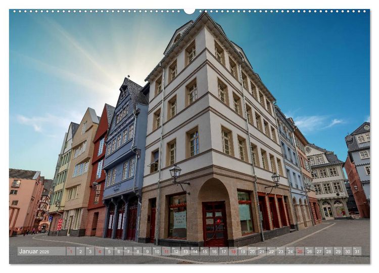 Produktbild: Frankfurts Neue Altstadt (hochwertiger Premium Wandkalender 2026 DIN A2 quer), Kunstdruck in Hochglanz