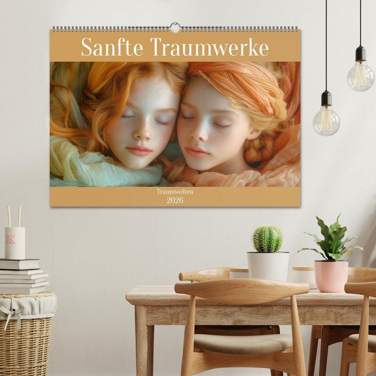 Produktbild: Sanfte Traumwerke - Traumwelten (Wandkalender 2026 DIN A2 quer), CALVENDO Monatskalender