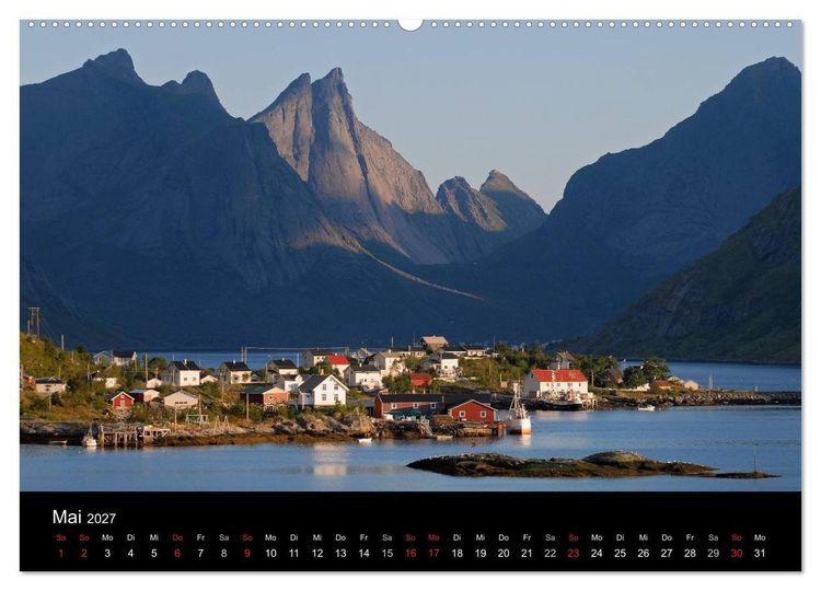 Produktbild: Norwegen (hochwertiger Premium Wandkalender 2027 DIN A2 quer), Kunstdruck in Hochglanz